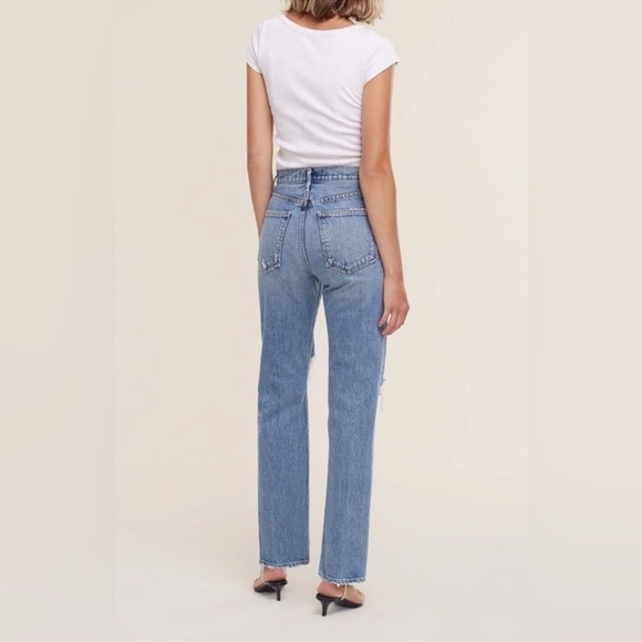 Agolde Lana Jean Mid Rise Vintage Straight Leg Denim Size 29 - Picture 6 of 13
